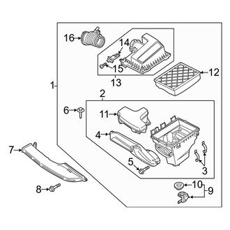 Ford OE - Engine / Transaxle - Air Intake (2.5L)