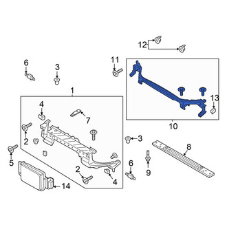 Ford OE - Front Upper Radiator Support Tie Bar