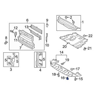 Ford OE - Front Bumper Cover Screw