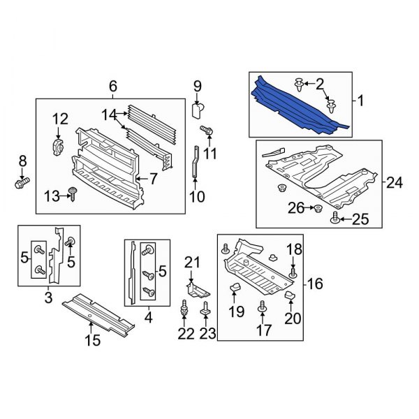 Radiator Support Access Cover