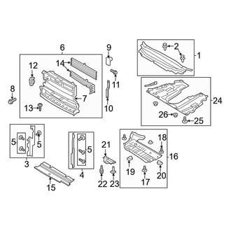 Ford OE - Radiator Support - Splash Shields