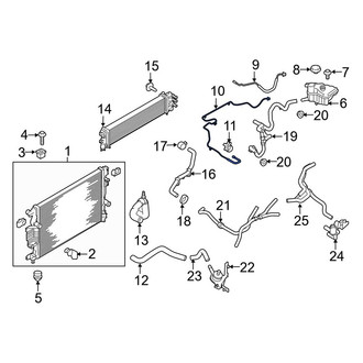 Ford OE - Engine Coolant Reservoir Hose