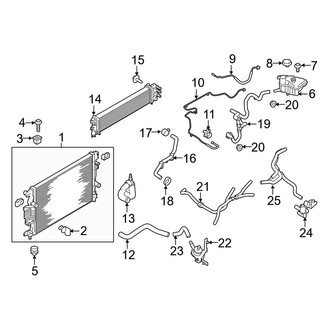 Ford OE - Cooling - Radiator & Components (1.5L)