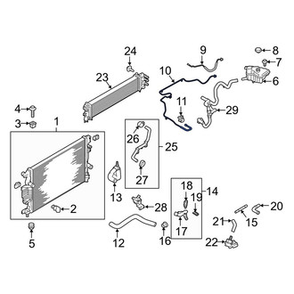 Ford OE - Engine Coolant Reservoir Hose