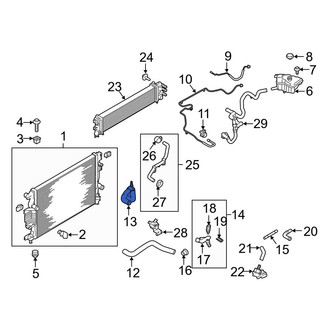 Ford OE - Lower Radiator Coolant Hose