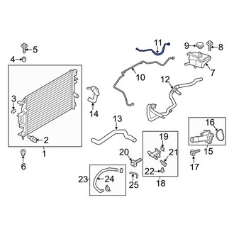 Ford OE - Engine Coolant Overflow Hose
