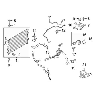 Ford OE - Cooling - Radiator & Components (2.0L)