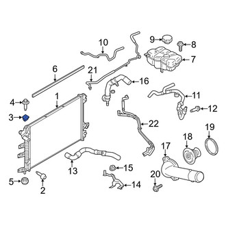 Ford OE - Upper Radiator Insulator
