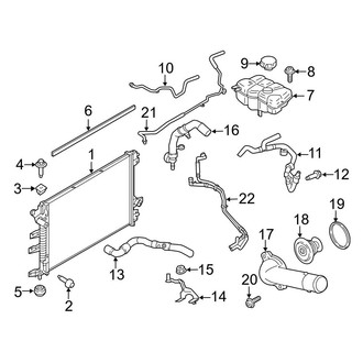 Ford OE - Cooling - Radiator & Components (2.7L)