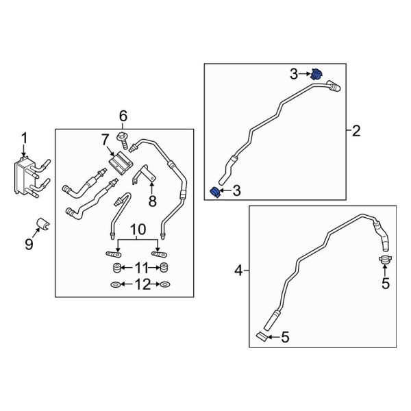 Transmission Oil Cooler Line Clamp