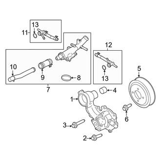 Ford OE - Cooling - Water Pump (2.7L)