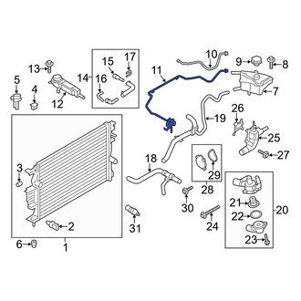 Ford OE - Engine Coolant Reservoir Hose