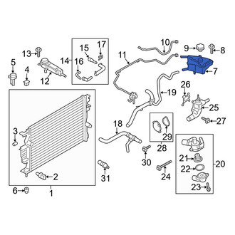 Ford OE - Engine Coolant Reservoir