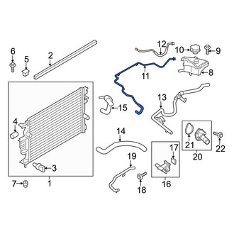 Ford OE - Engine Coolant Reservoir Hose