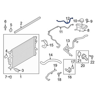Ford OE - Engine Coolant Overflow Hose