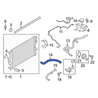 Ford OE - Upper Radiator Coolant Hose