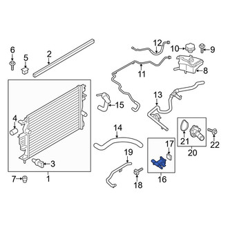 Ford OE - Cooling System Bypass Line Adapter