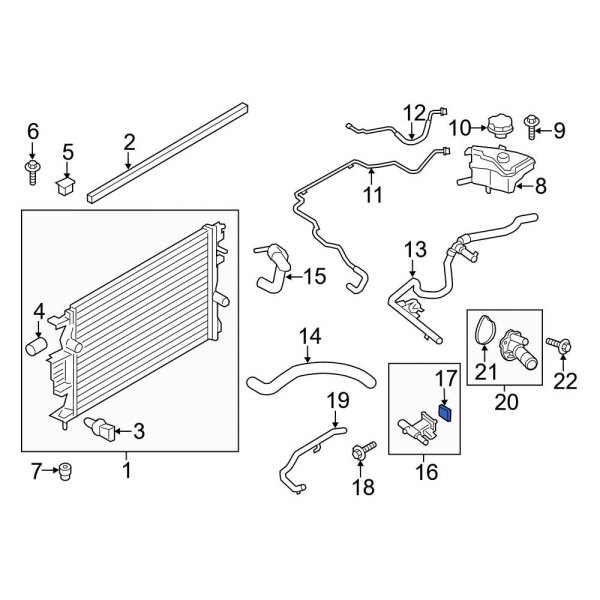 Ford OE 6G9Z8255BA - Engine Coolant Outlet Gasket