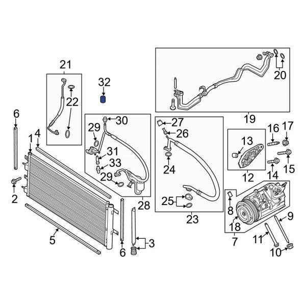 A/C Service Valve Cap