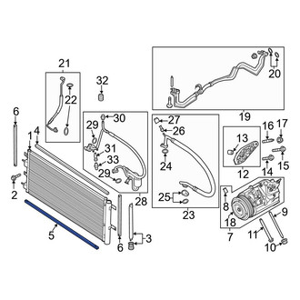 Ford OE - A/C Condenser Seal