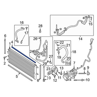 Ford OE - Upper A/C Condenser Seal