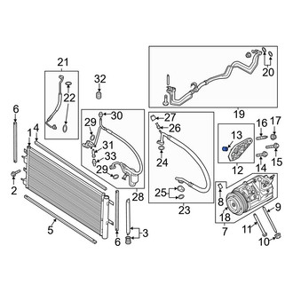 Ford OE - A/C Compressor Bolt Sleeve