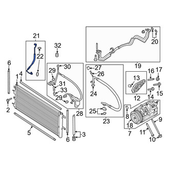 Ford OE - A/C Refrigerant Discharge Hose