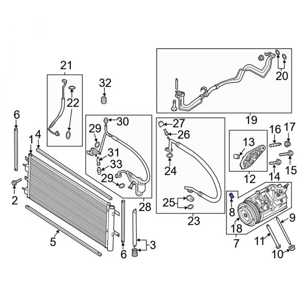 A/C Compressor Bolt Sleeve