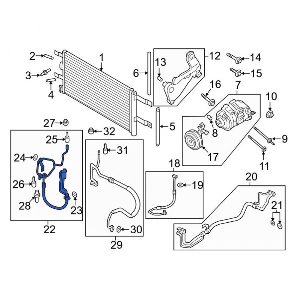 A/C Refrigerant Suction Hose