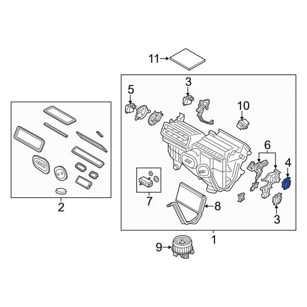 HVAC Defrost Mode Door Actuator