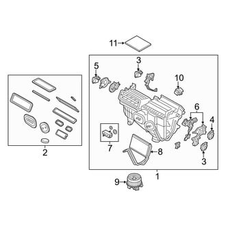 Ford OE - Air Conditioner & Heater - Evaporator Components