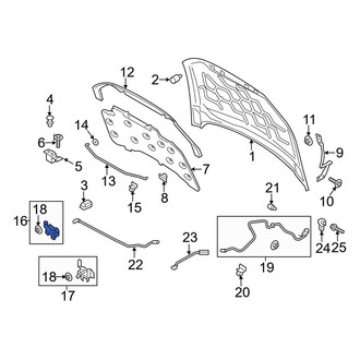 Ford OE - Front Right Hood Latch
