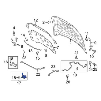 Ford OE - Front Left Hood Latch