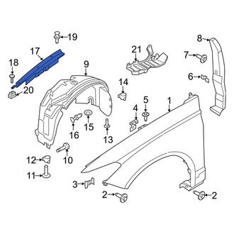 Ford OE - Front Left Fender Filler Panel