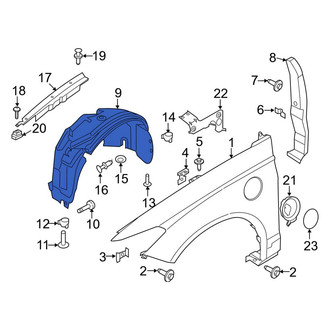 Ford OE - Front Right Fender Splash Shield