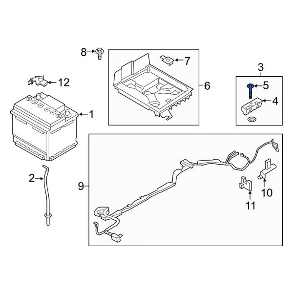 Battery Hold Down Bolt