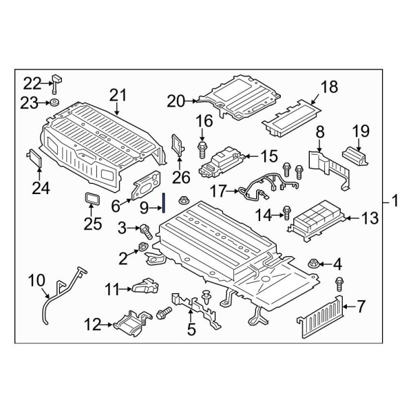 Drive Motor Battery Pack Cover