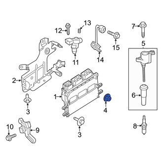 Ford OE - Body A-Pillar Trim Panel Nut