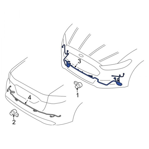 Parking Aid System Wiring Harness