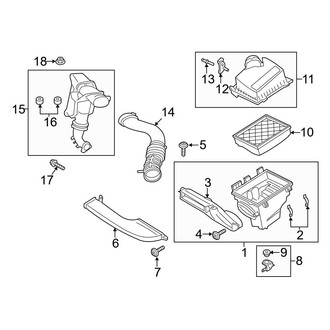 Ford OE - Engine / Transaxle - Air Intake (1.6L)