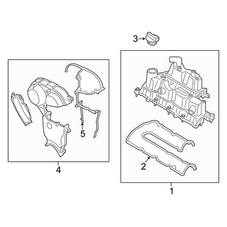 Ford OE - Engine / Transaxle - Valve & Timing Covers (1.6L)