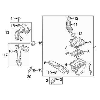 Ford OE - Engine / Transaxle - Air Intake (2.7L)