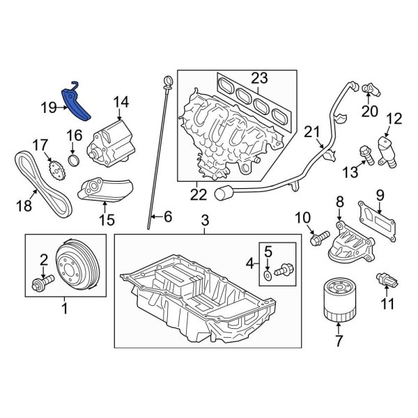 Ford OE CJ5Z6K254B Engine Timing Chain Tensioner