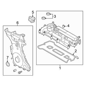 Ford OE - Engine / Transaxle - Valve & Timing Covers (2.0L)