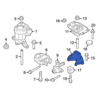 Ford OE - Manual Transmission Mount Bracket