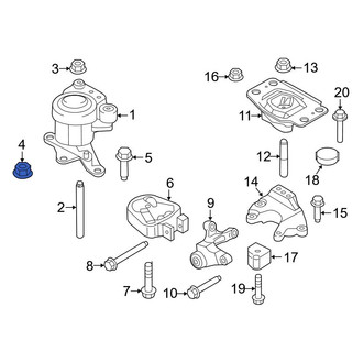 Ford OE - Lower Engine Mount Nut