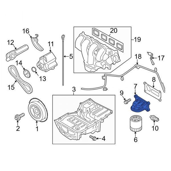 Engine Oil Filter Adapter
