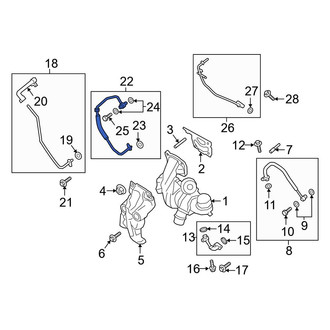 Ford OE - Turbocharger Coolant Line