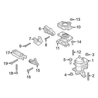 Ford OE - Engine / Transaxle - Engine & Transmission Mounting (2.7L)