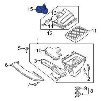 Ford OE - Engine Air Intake Hose